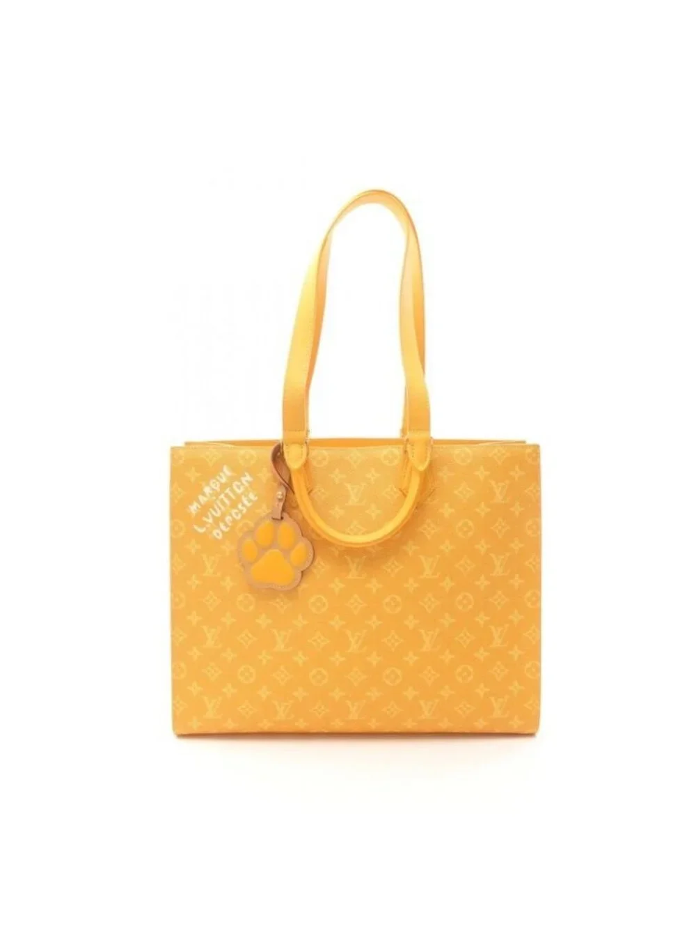 Louis Vuitton Tote Bag Sac Plat 24 H Yellow Leather